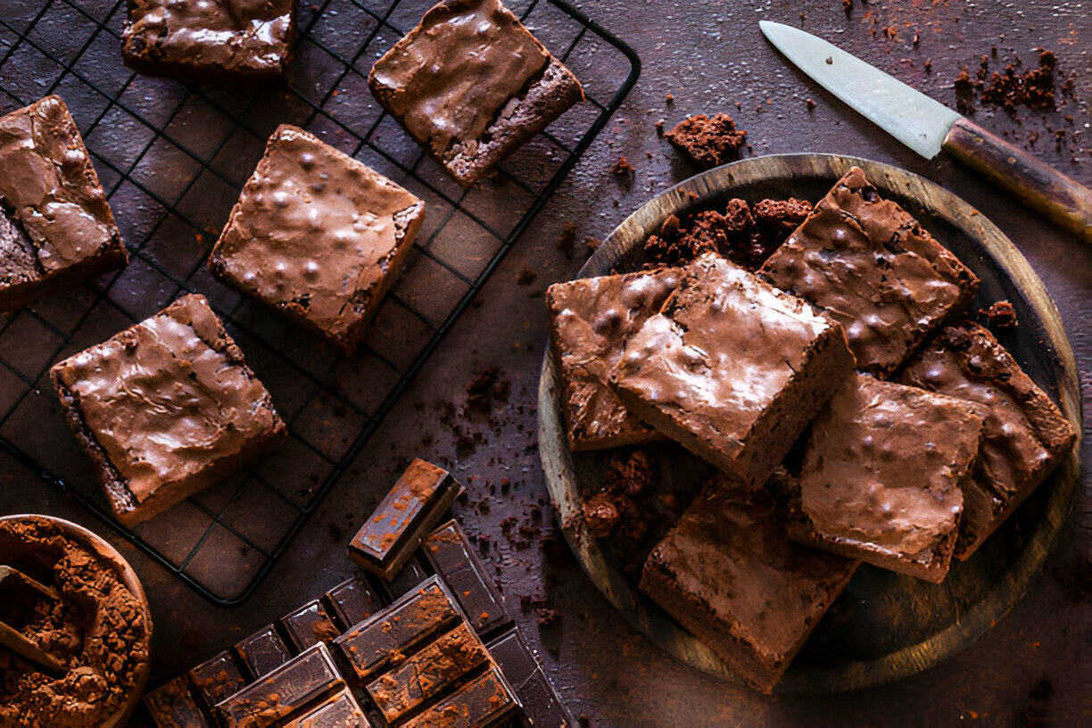 Homemade brownies