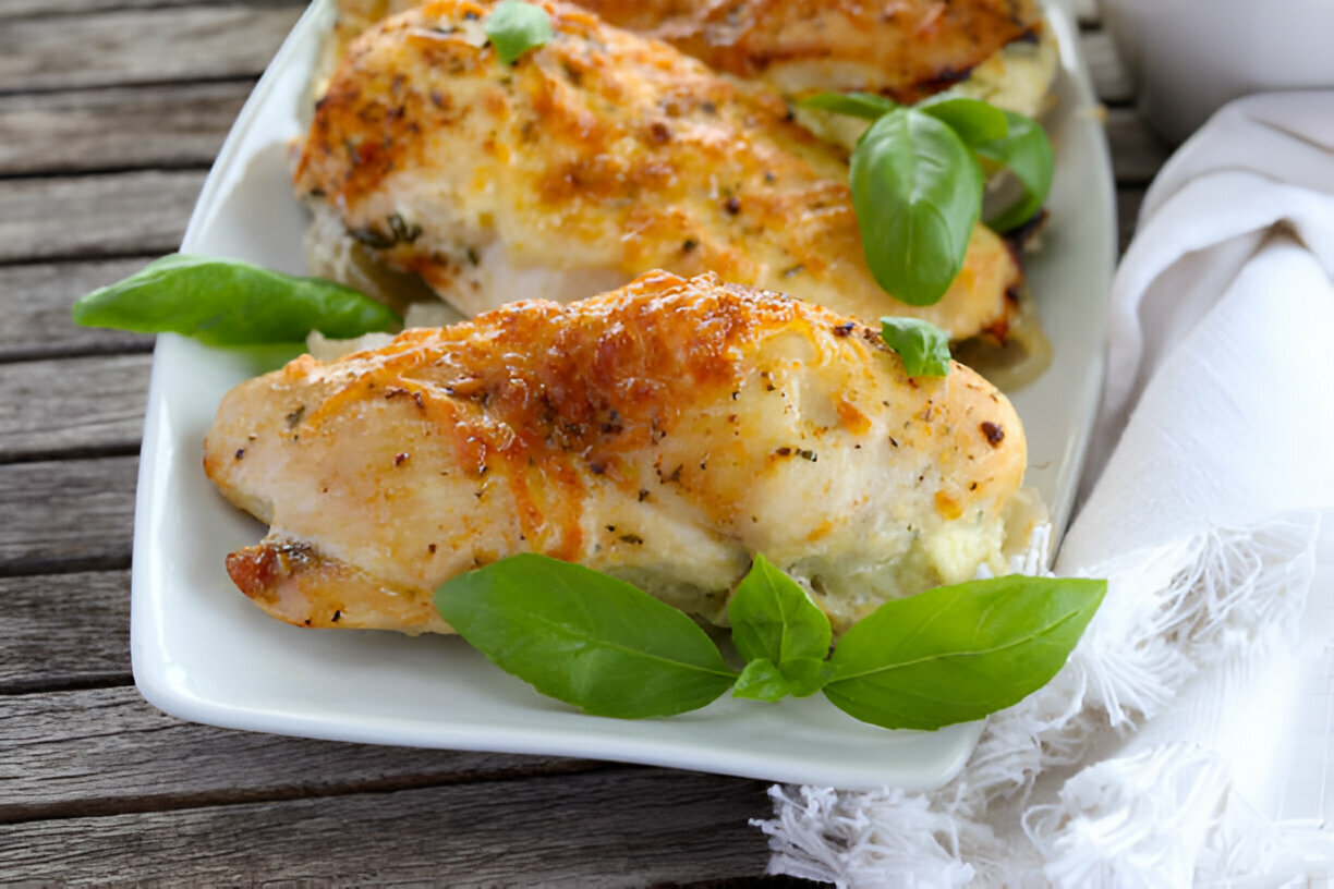 Keto Chicken Recipe - Parmesan Crusted Chicken