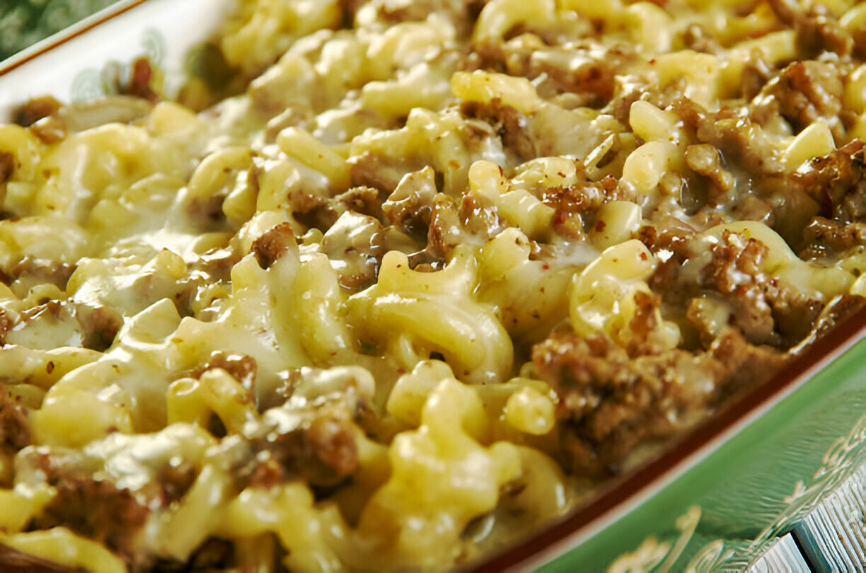 Loaded Cheeseburger Alfredo Pasta