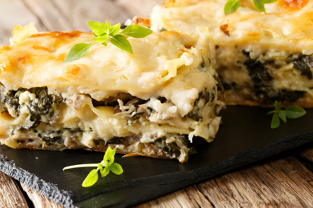 Mushroom And Spinach Lasagna Recipe - MushroomSalus