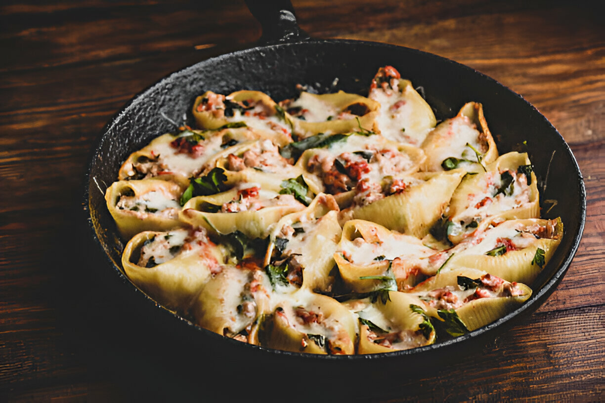 One-Pot Cheesesteak Tortellini with Provolone Sauce