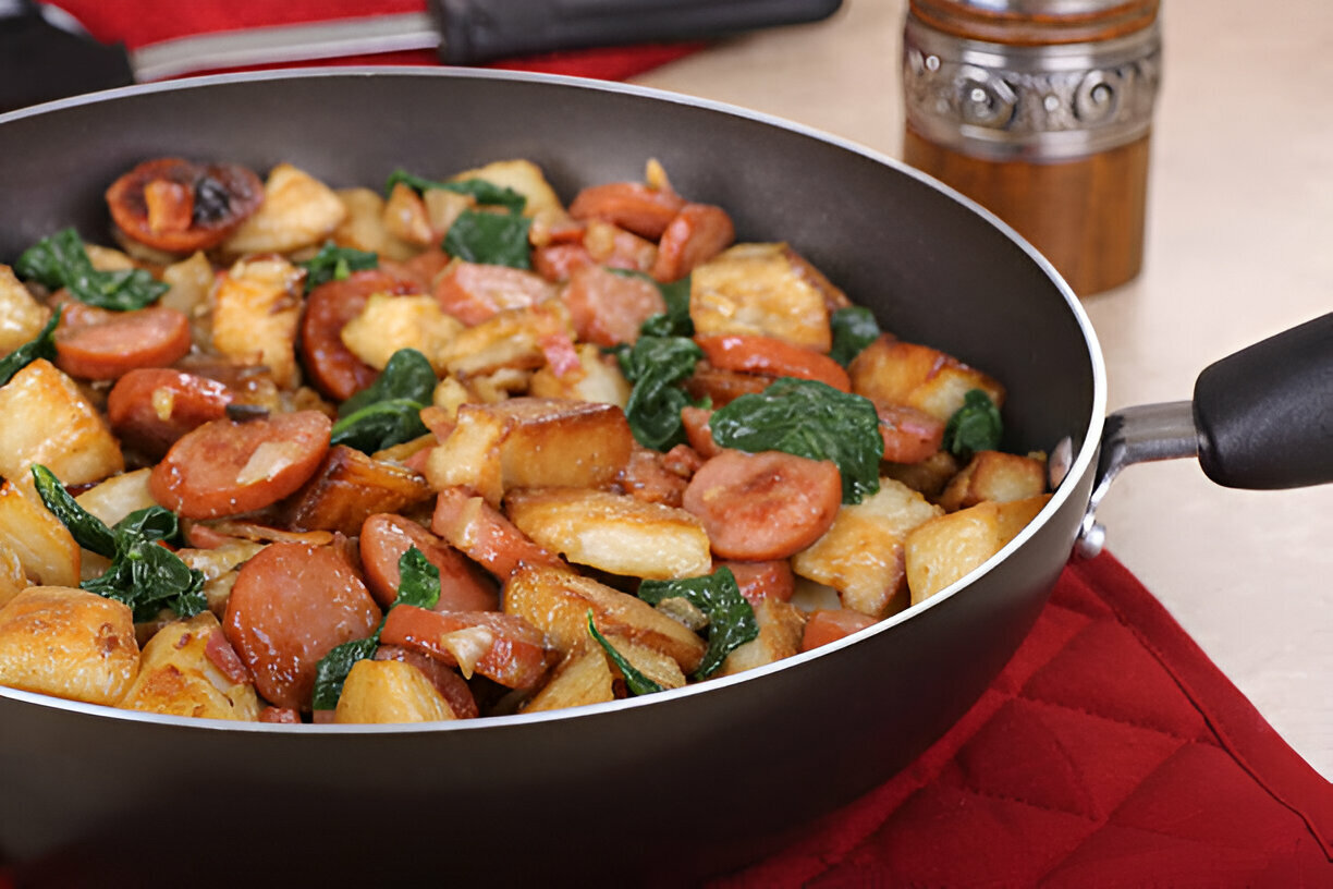 Potatoes And Sausage Skillet