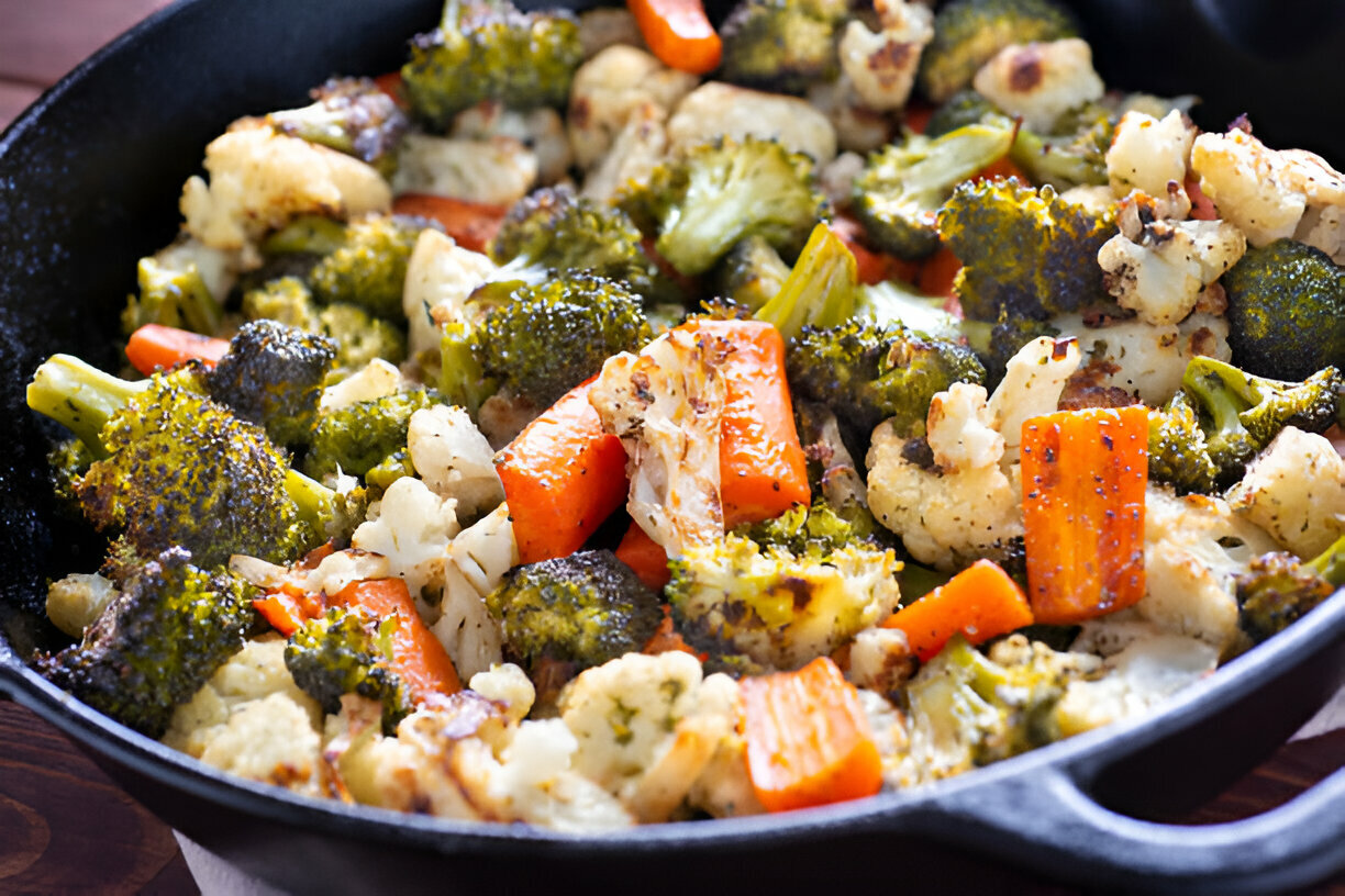 Roasted Broccoli and Carrots