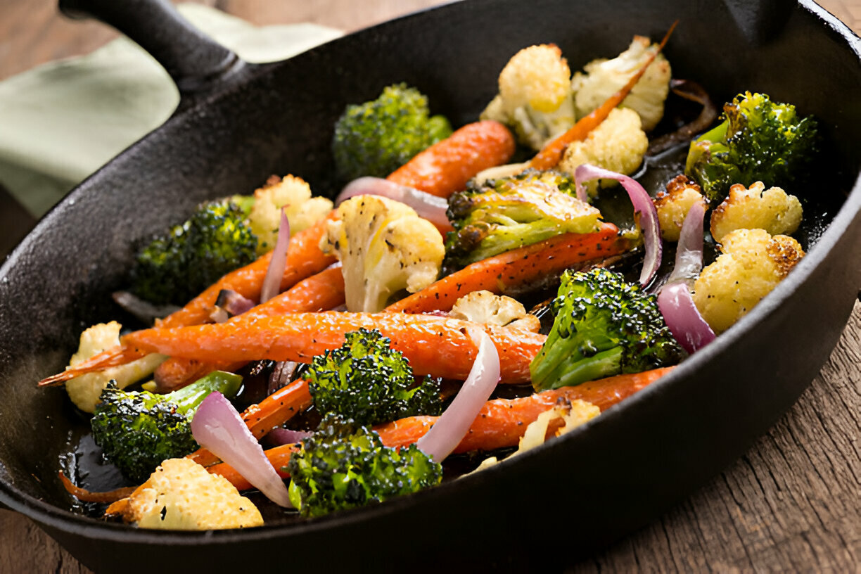 Roasted Broccoli and Carrots