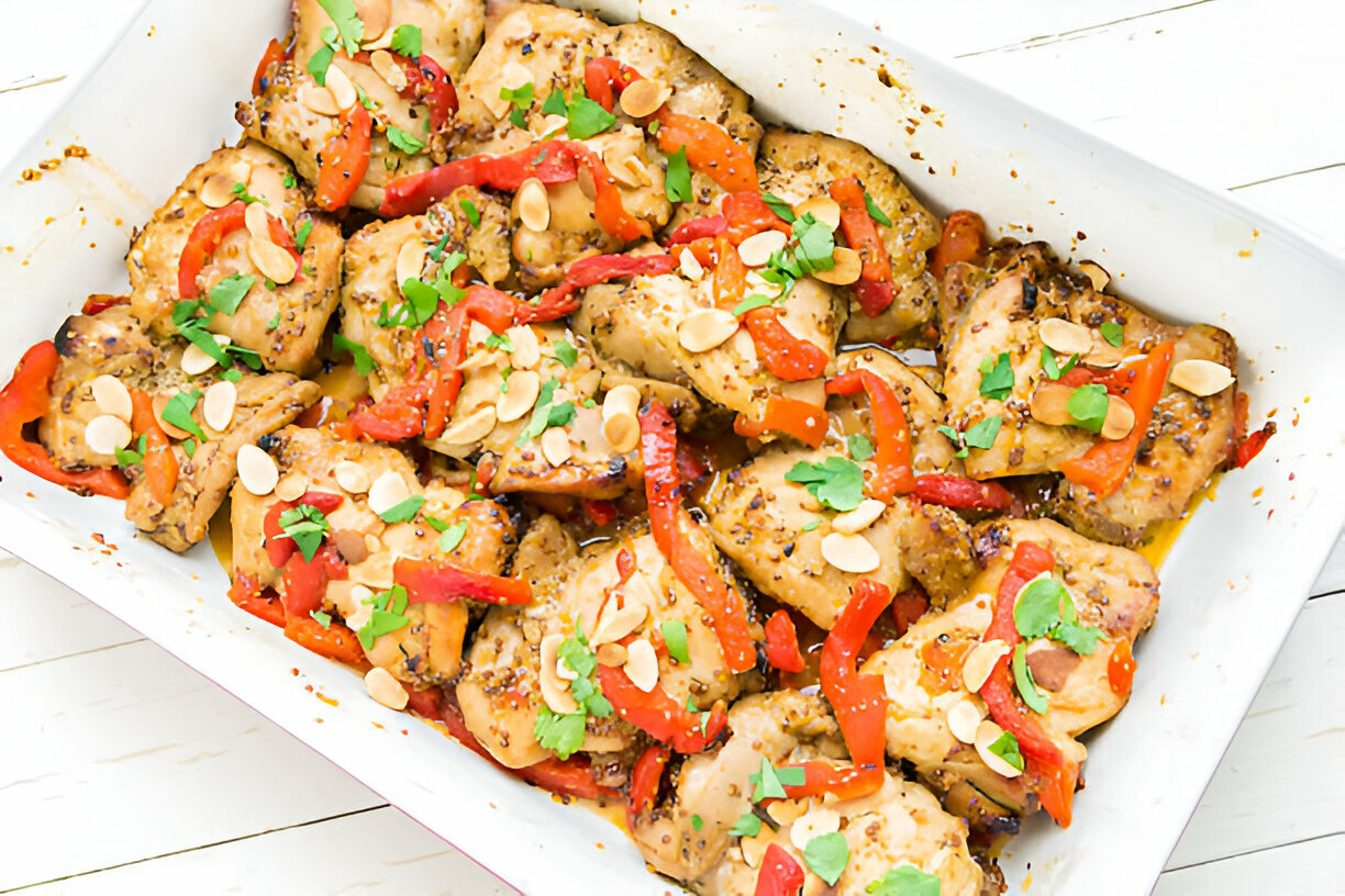 Sheet Pan Cashew Chicken