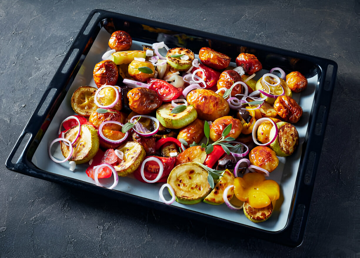 Sheet Pan Italian Seasoned Chicken and Vegetables