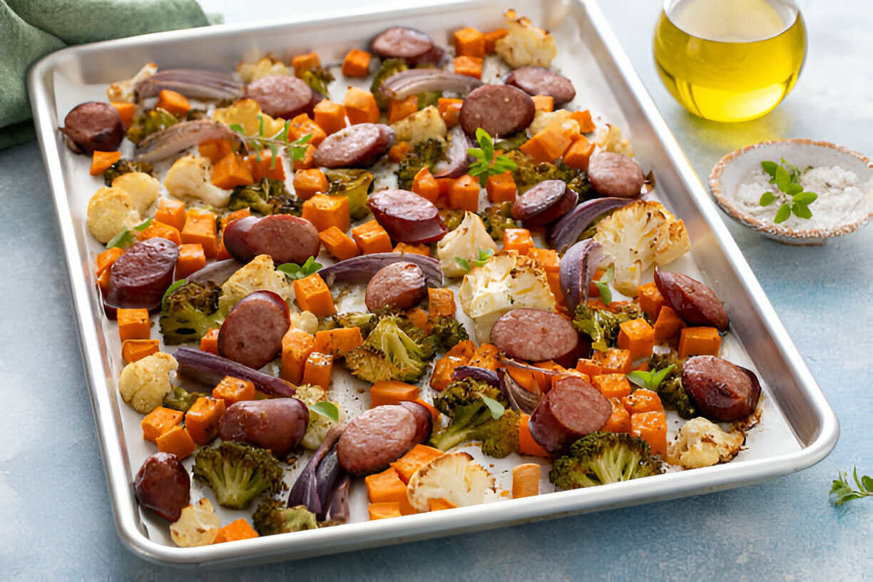 Sheet Pan Sausage and Veggies