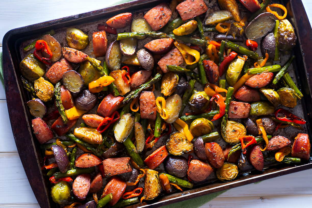 Sheet Pan Sausage and Veggies