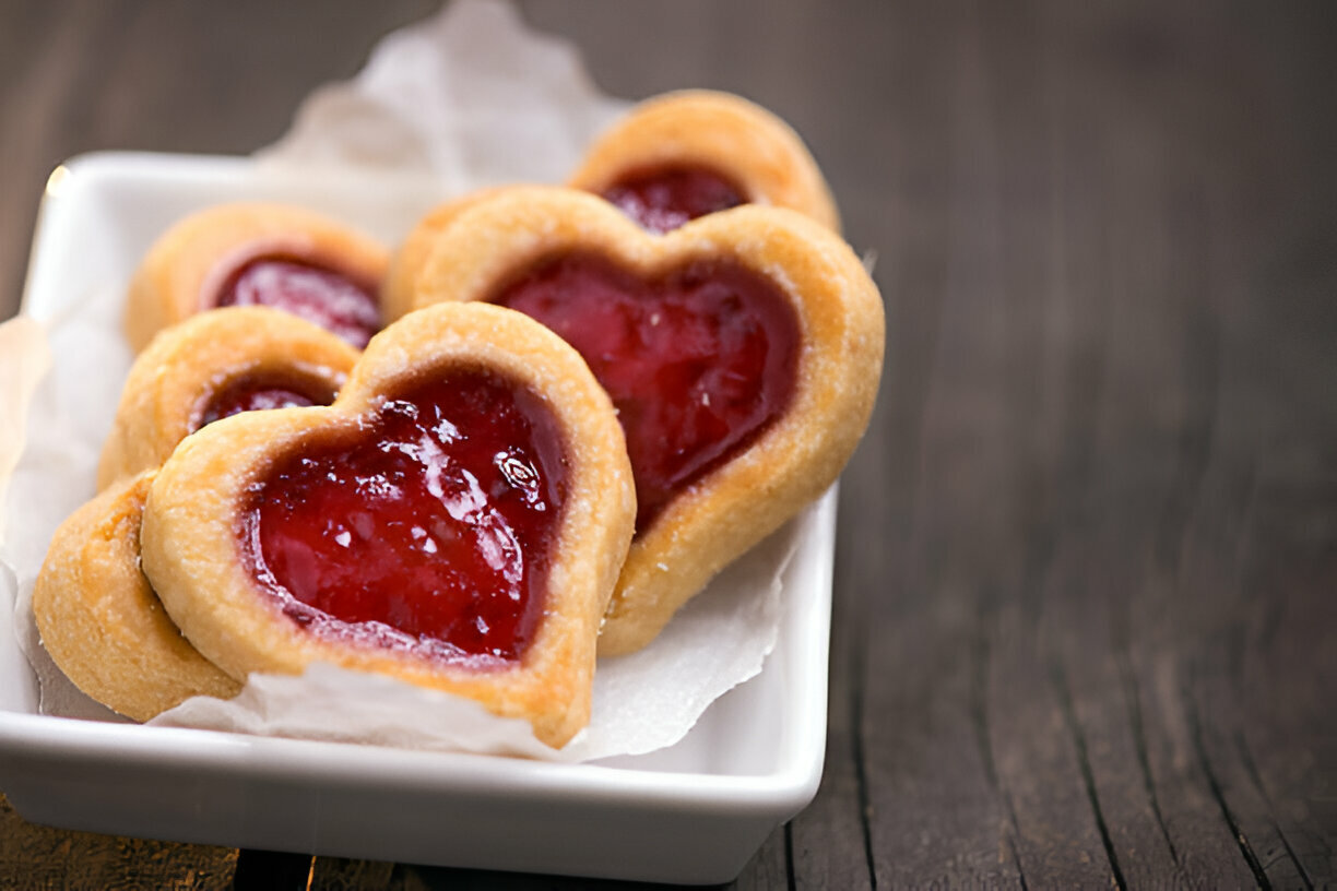 Strawberry Puff Pastry Hearts