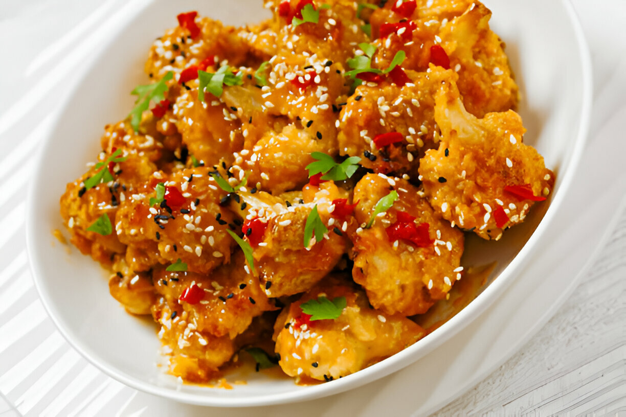 Vegan Bang Bang Cauliflower Wings