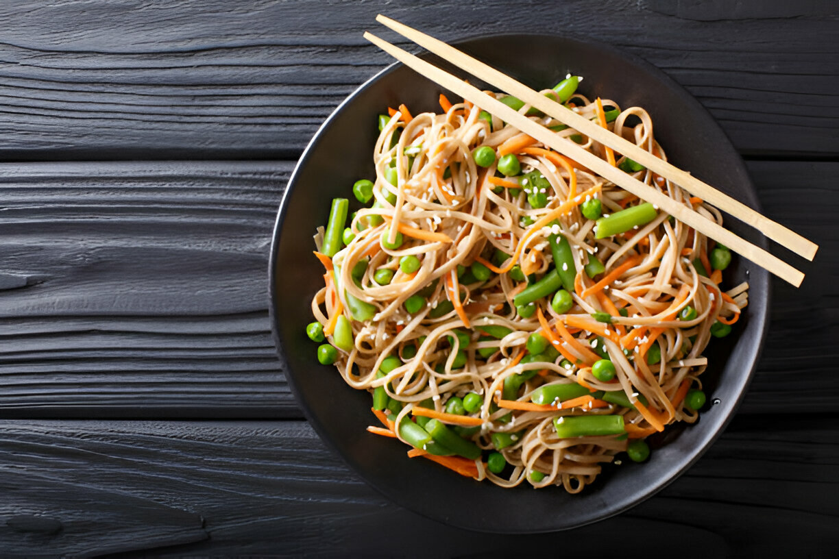 Vegan Garlic Sesame Noodles