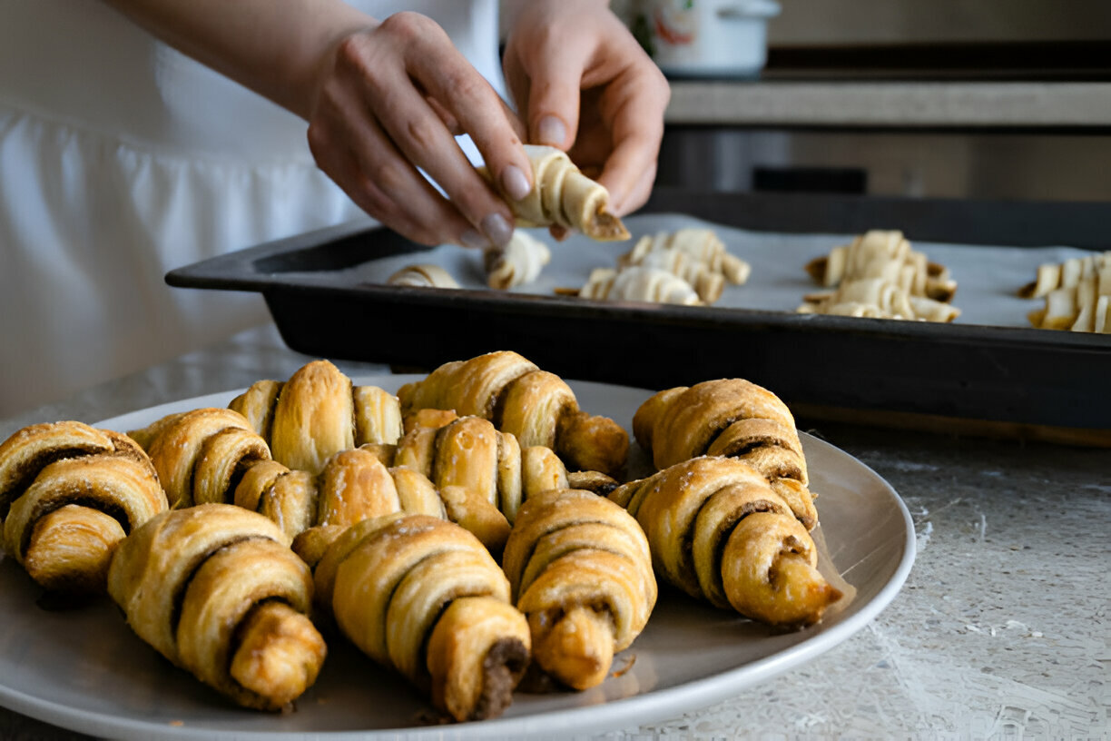 Warm Cinnamon Crescent Twists