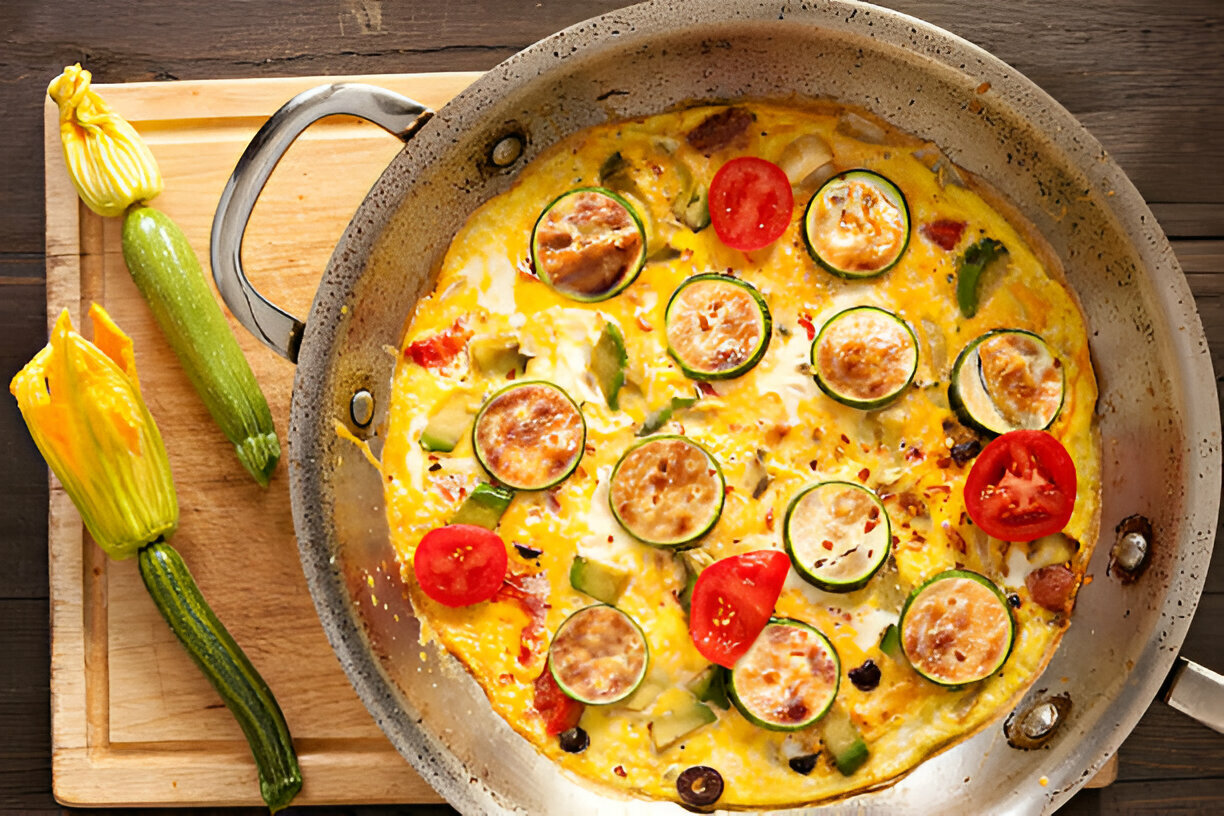 Zucchini and Tomato Frittata