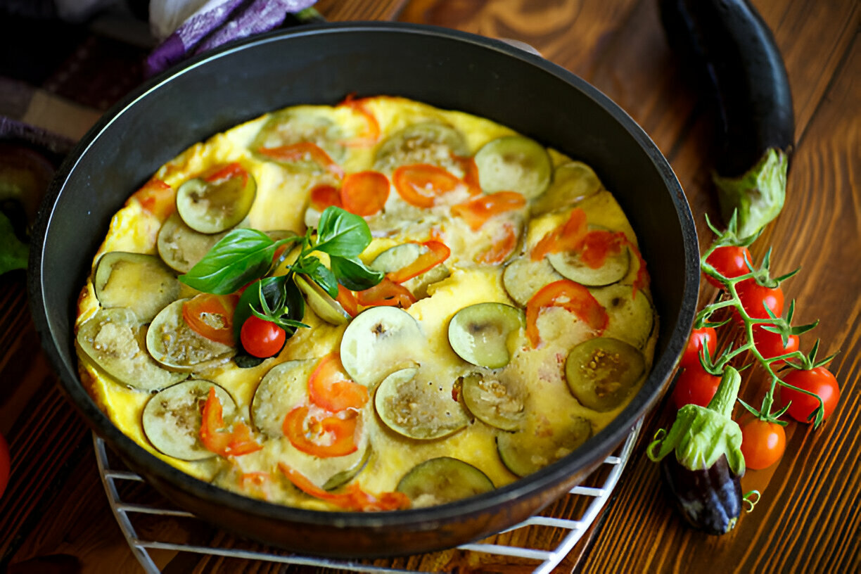 Zucchini and Tomato Frittata